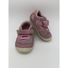 Stride Rite Jazzy Size Toddler 4W Pink White Sneakers