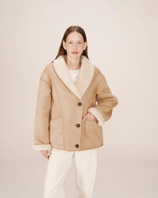 GRACE & MILA DAMEN ECO-MONTONE MANTEL FW2519007