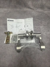 Privacy Satin Nickel Lever Handle Door Lock Knob bedroom bathroom Brushed Nickel