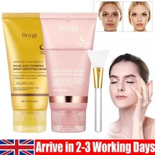 Kojic Acid Turmeric Collagen Night Wrapping Mask Overnight Peel Off Facial Mask