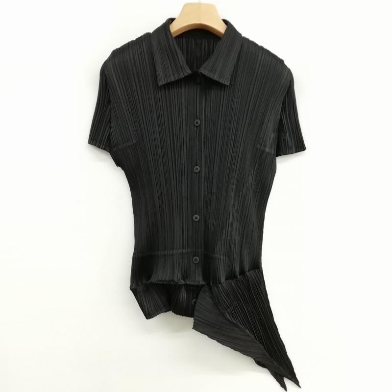 トップス PLEATS PLEASE deformation shirt BLK Black Pleated shirt Pleats Please Issey Miyake - Vitkac AS