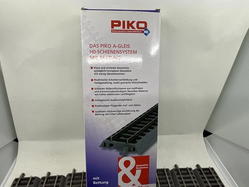 PIKO HO Scale A-Track Expansion Straights pack of 6 #55401 - Image 4 of 4