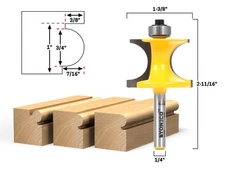 3/4" Bead Bullnose Bead Router Bit - 1/4" Shank - Yonico 13195q