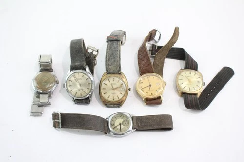 Vintage Mechanical Watches Timex Ingersoll Montine SPARES/REPAIRS x 6