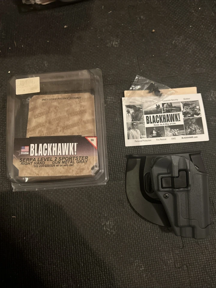 BLACKHAWK! 06 Funda Serpa Sportster Nivel 2 SIG 220/225/226 Mano Derecha Foto 3 de 3