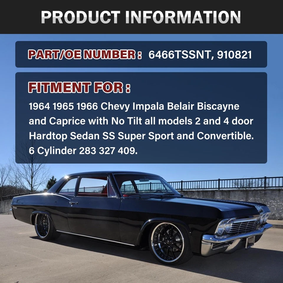 Interruptor de señal de giro sin inclinación para camioneta Chevrolet Chevy II Nova C10 1964 1965 1966 Foto 2 de 4