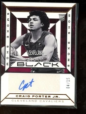 2023-24 Black Craig Porter Jr. Smoke Show RC Auto /15 #SSS-CP