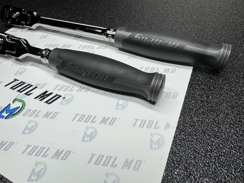 Snap-on Tools NEW DARK TITANIUM 2pc 3/8” Drive SOFT GRIP Ratchet Set RAT2FHFDT - Picture 5 of 21