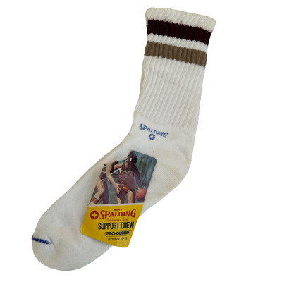 VTG Socks 10-13 Men's Spalding Performance Support Crew Pro Guard 80s USA NOS.