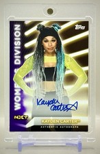 Kayden Carter 2021 Topps WWE #A-KD Women's Division Roster Auto Purple #/99 SP