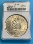 1953 Mexico 5 Pesos Silver — photo from another recent sale