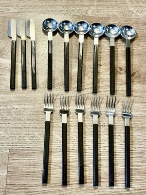 Vintage Raymond Loewy AIR FRANCE Concorde Cutlery Forks Spoons Knives Set of 15
