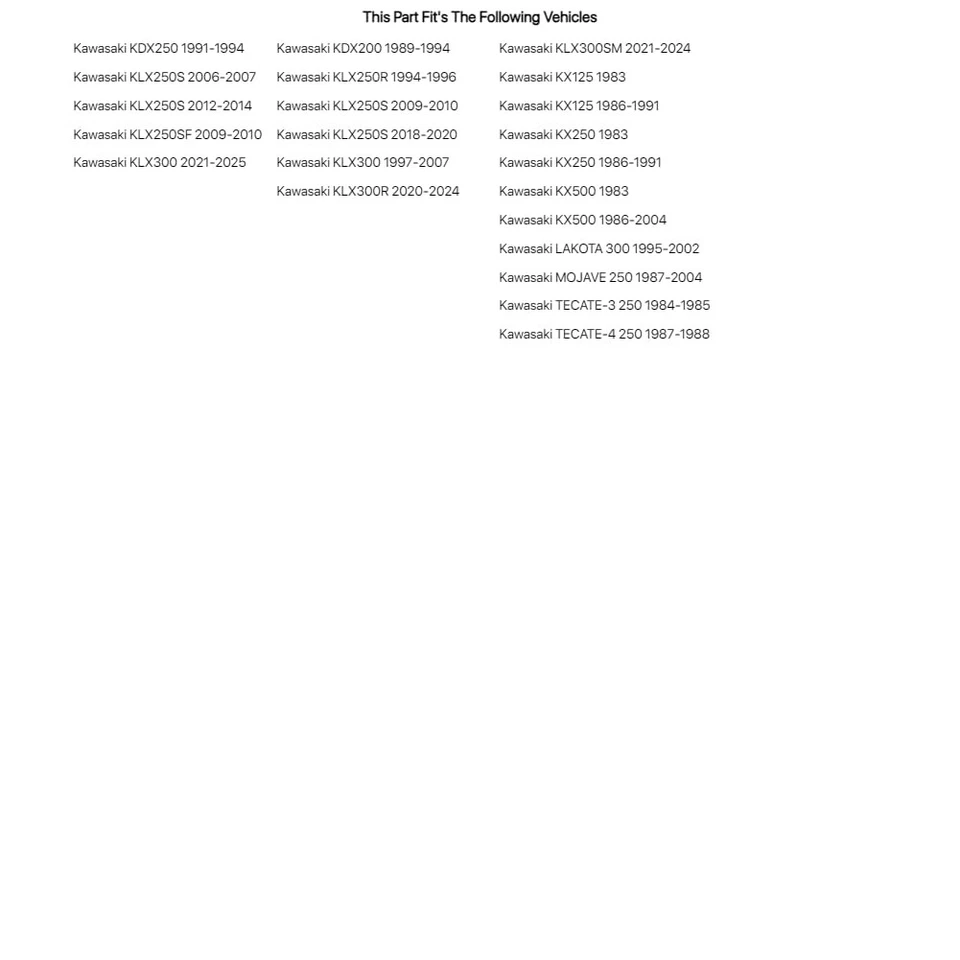 Tusk Swing Arm Bearing Kit For KAWASAKI KLX250R 1994-1996 Foto 3 de 4