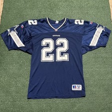 NFL Russell Authentic Pro Line Dallas Cowboys Emmitt Smith Football Jersey Sz 48