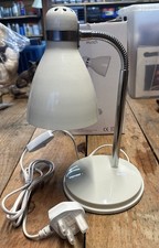 Image of Cream Desk Lamp Adjustable Flexible Neck Bedside Table Light Boxed New