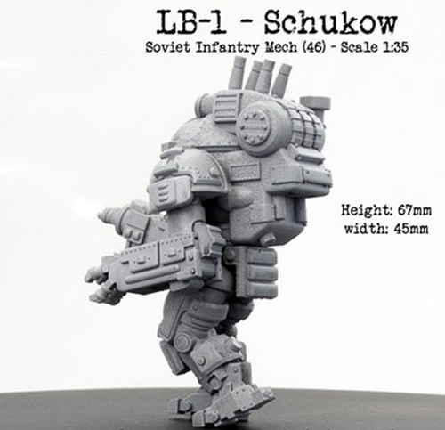 resin figure kit 1:35 Science fiction robot miniature model garage kit R2155 - Picture 4 of 5