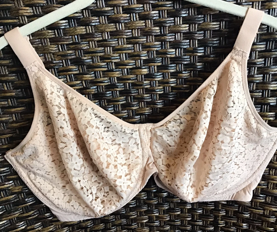 CHANTELLE NORAH COMFORT BRA, 13F1, 40C, PALE PINK, LACE OVERLAY - Image 4 of 4