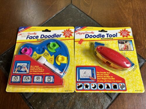 Vintage Tyco Magna Doodle Accessory set NOS Doodle Tool & Face Doodler 1996 - Picture 2 of 7