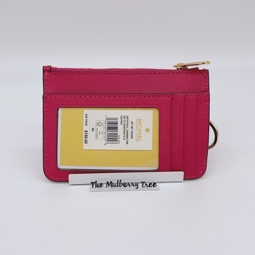 Michael Kors Jet Set Viaje Parte Pequeña con Cremallera Tarjeta Moneda Llave Bolsa Billetera Nuevo con Etiquetas $188 - Imagen 51 de 57