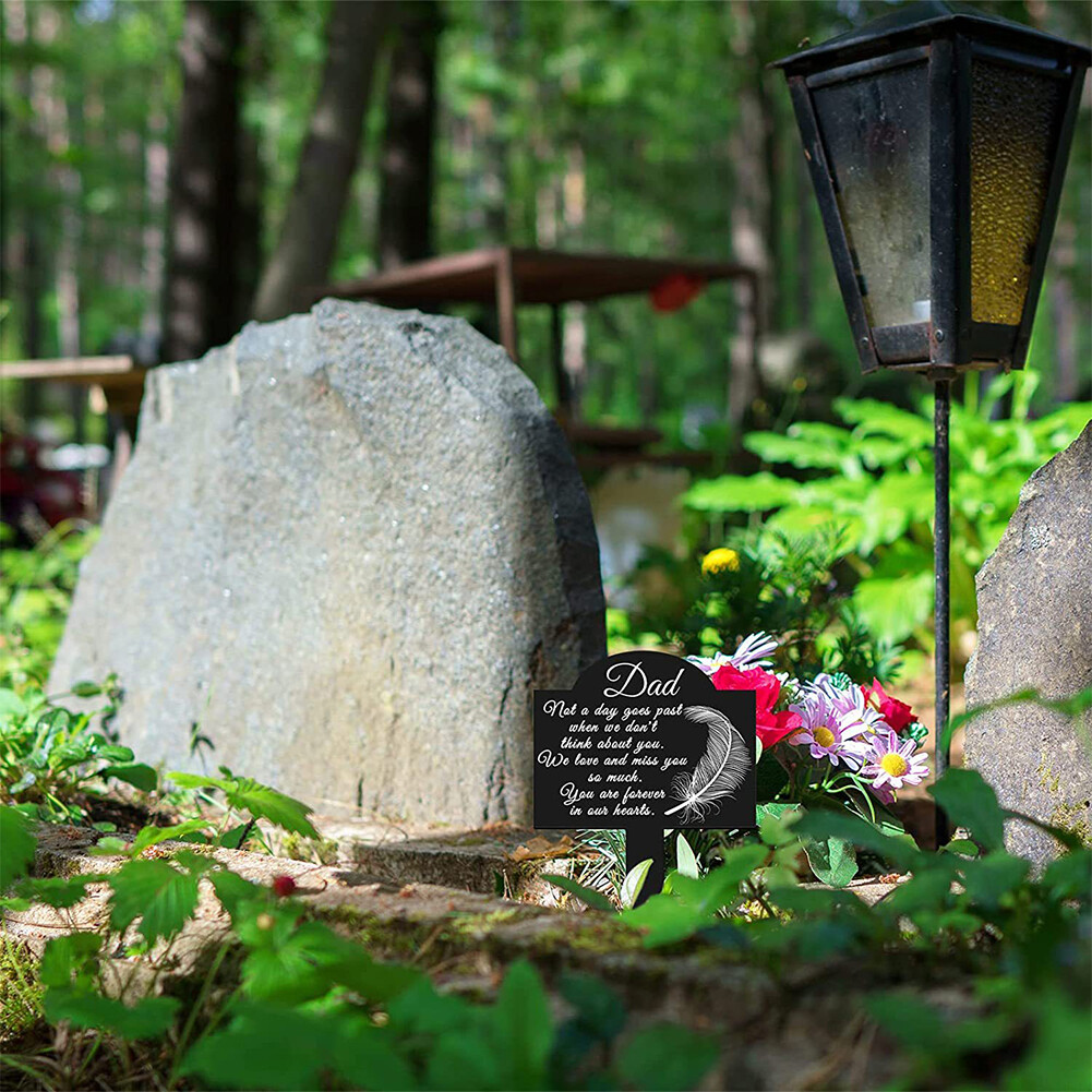 Elegant Yard Grave Markers For Outdoors Waterproof Considerate Memorial