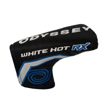 Odyssey White Hot RX Blade Putter Head Cover Blue Black Silver Nylon Golf