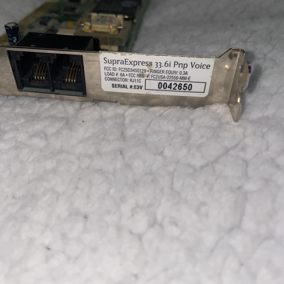 LOTE DE 6-SUPRA CORP SUPRAEXPRESS 288i PnP/ISA 28.8 PLUS MISC. MODEMS FINALES DE LOS 90 Foto 4 de 4