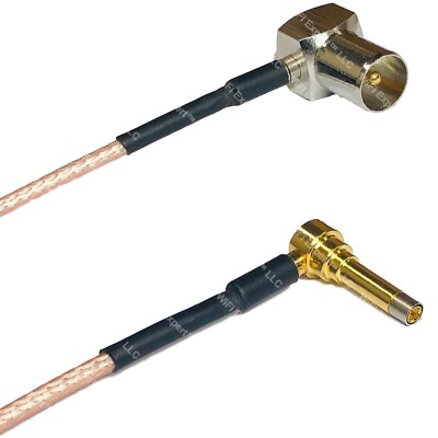 RG316 DVB Pal Male Angle to MS156 Male Angle Long RF Cable Rapid-SHIP LOT