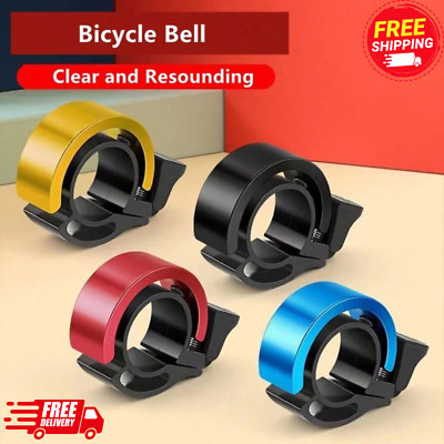 1 pc Bicycle Bell Invisible Loud Aluminum Alloy Q-shaped Bell Cycling Accessory