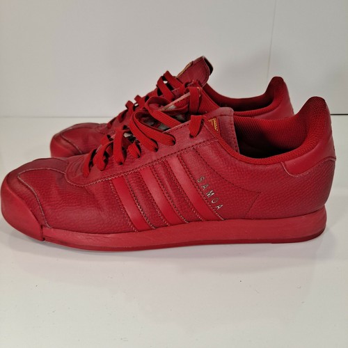 all red adidas samoa