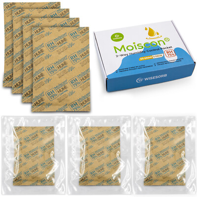 #ad 75% RH 60 Gram 2 Way Humidity Control Packs for Storing 1lb Individually Wrapped $12.99
