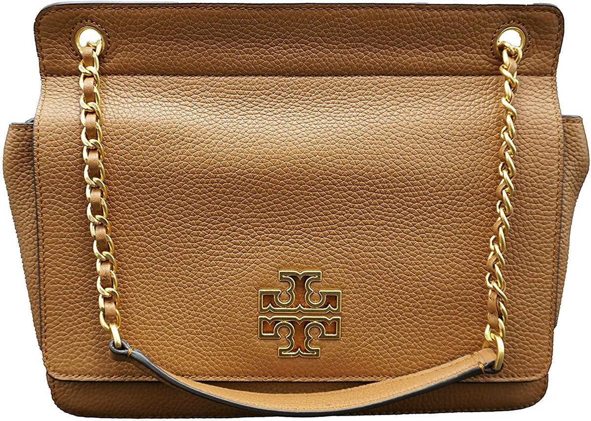 Tory Burch Womens 82411 Hardware Britten Flap Fold Over Shoulder