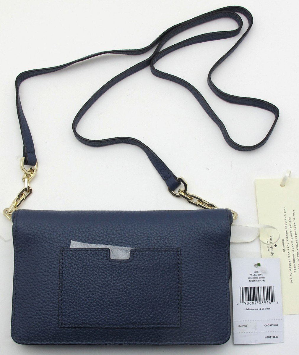 ケイトスペード valli マルベリーストリート ウォレットショルダー 長財布 NWT Auth. KATE SPADE New York Mulberry Street VALLI Wallet