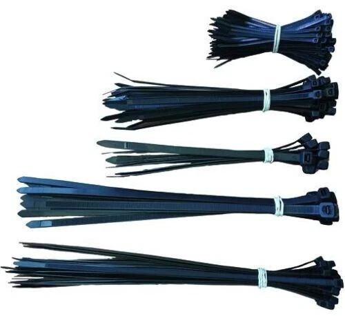 FASCETTA FASCETTE PLASTICA NYLON PER CABLAGGIO NERE SET 250PZ MISURE ASSORTITE - Immagine 4 di 4