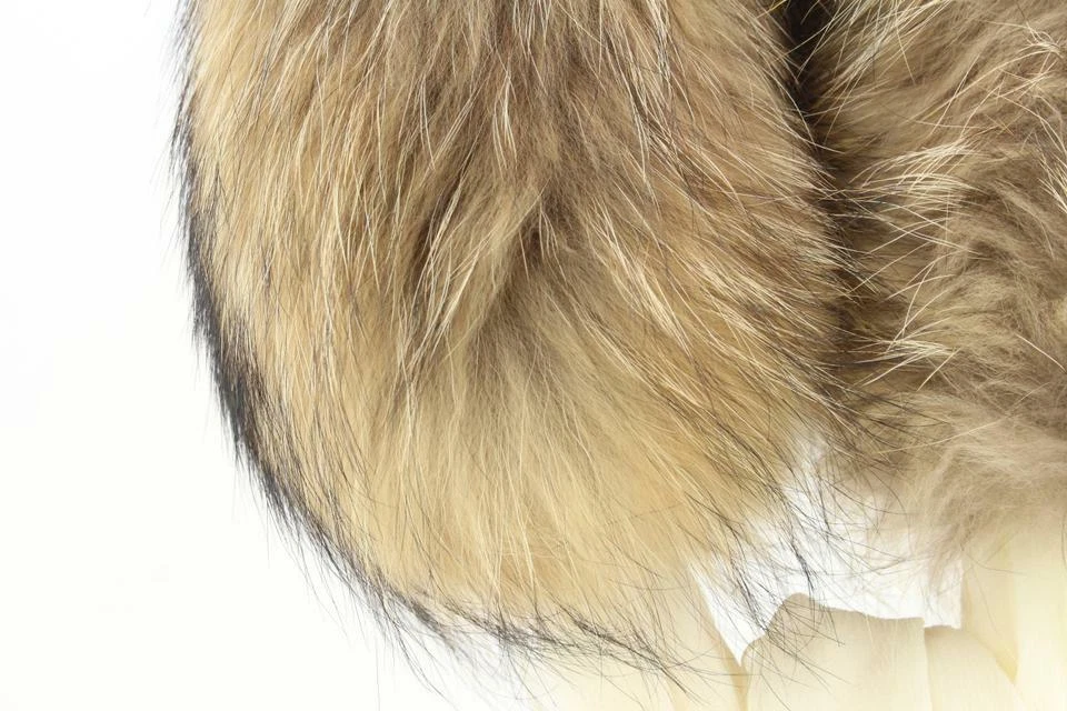 Envoltura de bufanda de piel de mapache Hermès 370her226 Foto 4 de 4