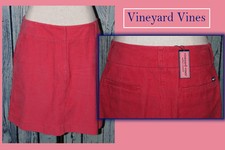 Vineyard Vines Classic Corduroy Mini Skirt Dark Pink S 6
