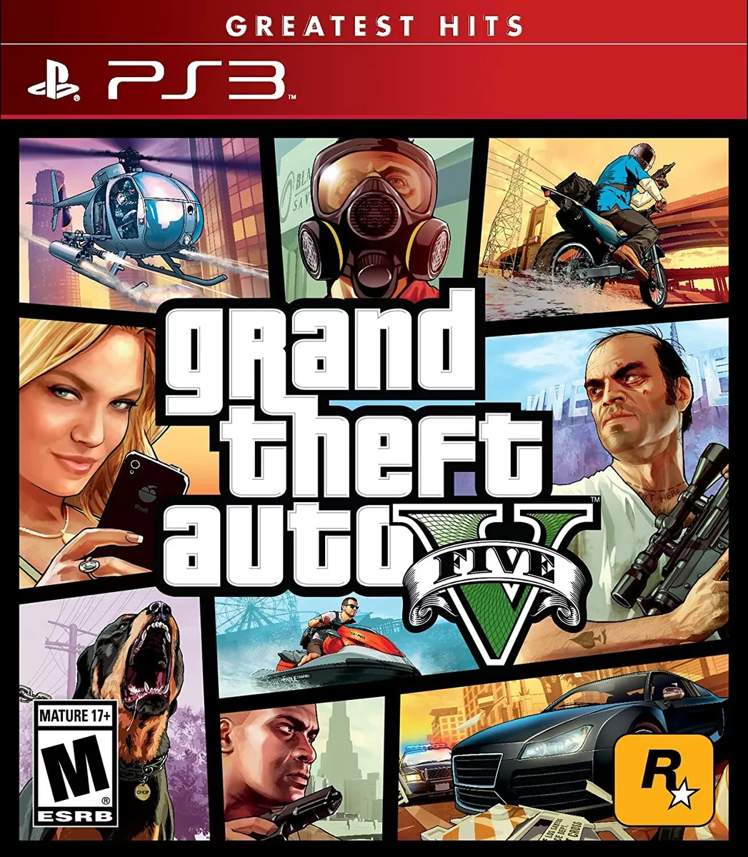 Grand Theft Auto V Playstation 3 PS3 GTA 5 Sony Rockstar Crime Action - New!