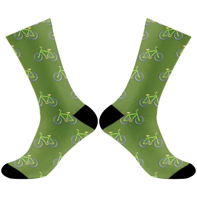 Calze Ciclismo Pro's Choice Racing Verde Scuro – Taglia Unica 39-44 UK