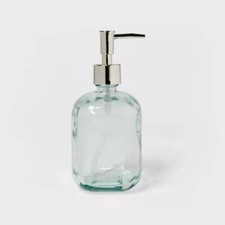 Recycled Glass Soap Dispenser Clear