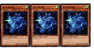Yugioh- 3X Al-Lumi'raj - Common - 1st Edition - BOSH-EN037 - Near ...