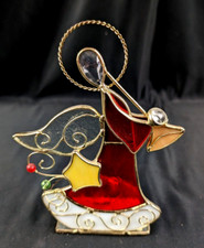 Holiday Living 7" Stain Glass Angel Candle Holder, Christmas