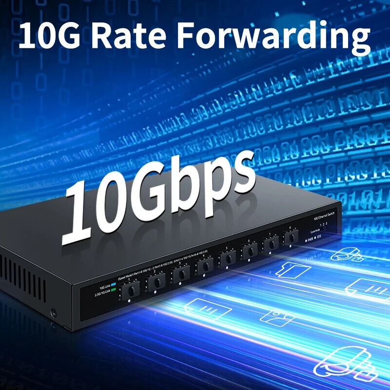 HORACO 8x10Gbe SFP+ Ethernet Switch 8 Port 10000Mbps Optical HORACO 8x10Gbe SFP+ Ethernet Switch 8 Port 10000Mbps Optical