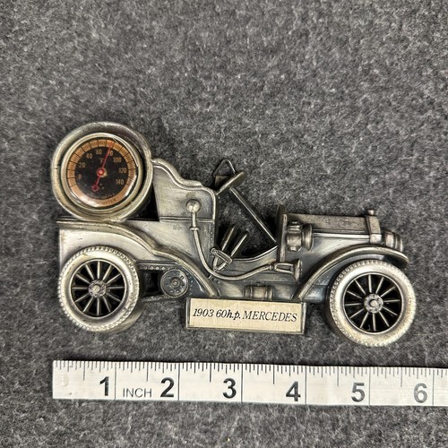 Thermometer Tulip Brand Antimony Ware 1903 Mercedes Three Star Wall Hanging - Picture 11 of 14