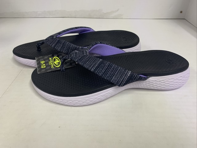 athletic works memory foam flip flops