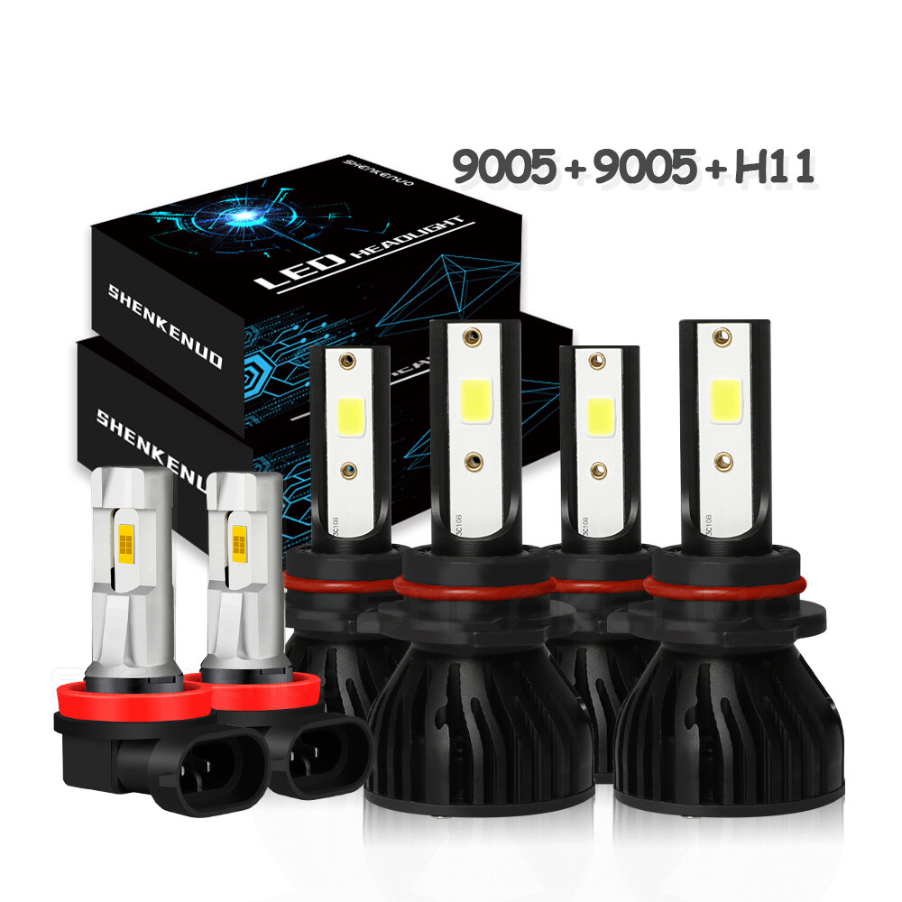 For Ford Explorer XLT Sport Utility 3.5L 2011-2015 LED Headlight Fog Light Bulbs