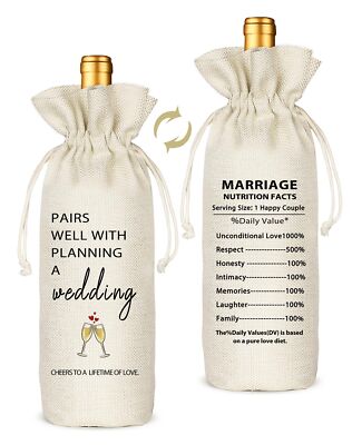 Wedding Officiant Gift Wine Bag Pairs Well With Planning a Wedding Funny