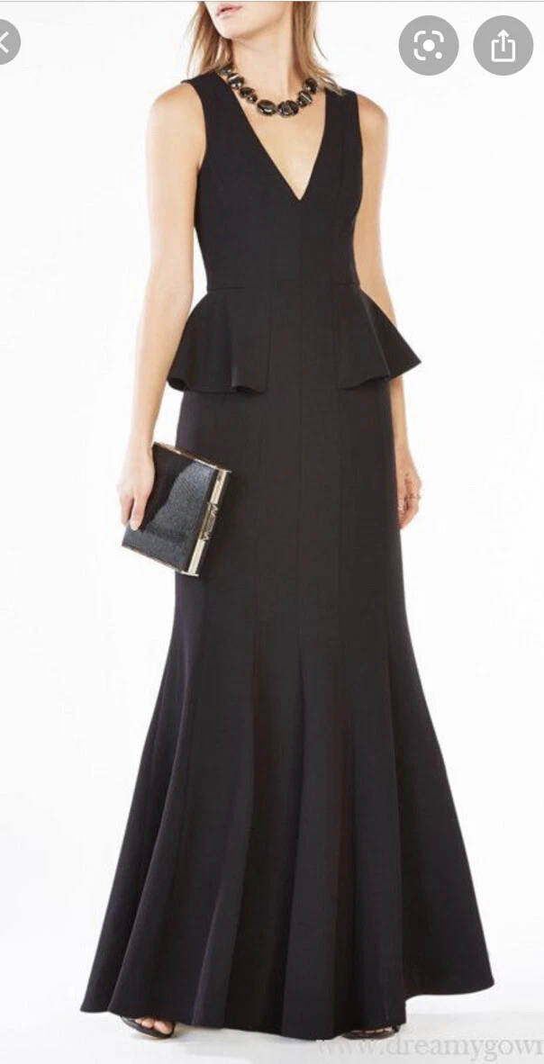 Evening gown with clearance peplum