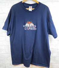 VTG 90s Looney Tunes Mens Large Embroidered Tasmanian Devil T-Shirt USA Rare '98