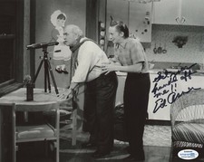 Ed Asner Mary Tyler Moore Autographed Signed 8x10 Photo ACOA