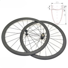 Ruedas de bicicleta de carretera de fibra de carbono 700C juego de ruedas cubierta ruedas de bicicleta con R13