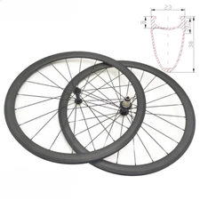 700C Carbon Fiber Road Bike Wheels Clincher Wheelset  Bicycle Wheels with R13